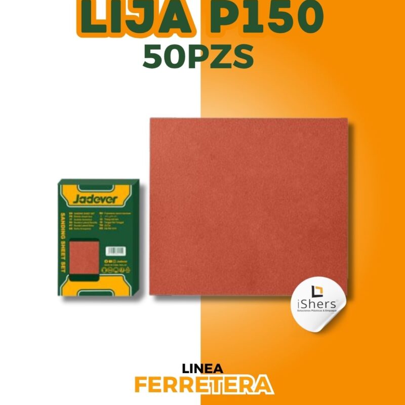 LIJA DE PAPEL P150 (50PZA)