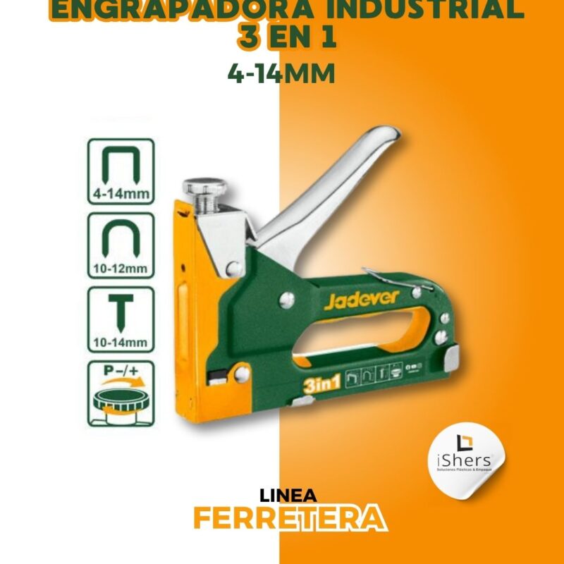 Engrapadora Industrial 3 en 1