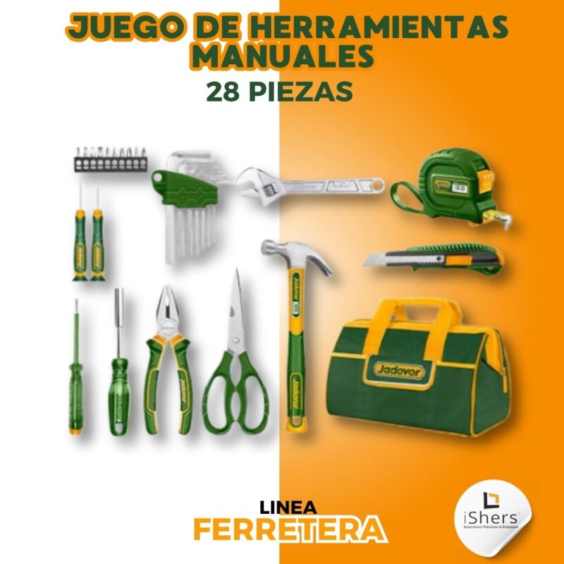 Juego de Herramientas Manuales de 28 piezas