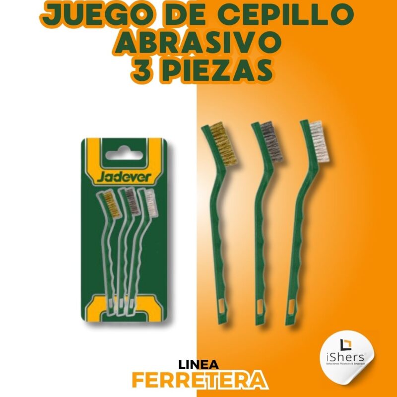 JUEGO DE CEPILLO DE ALAMBRE ABRASIVO 7"