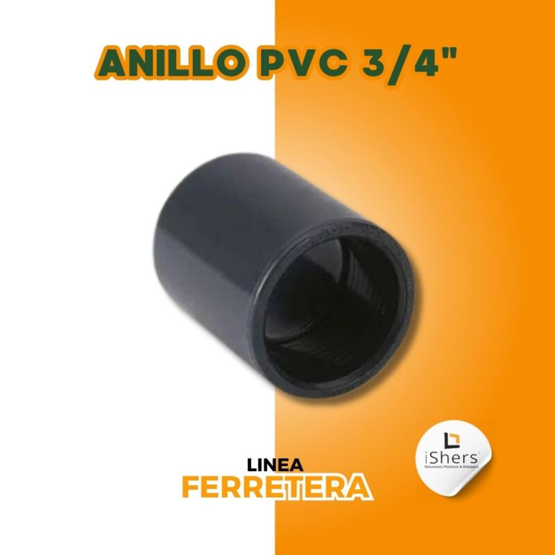 ANILLO DE 3/4" PVC