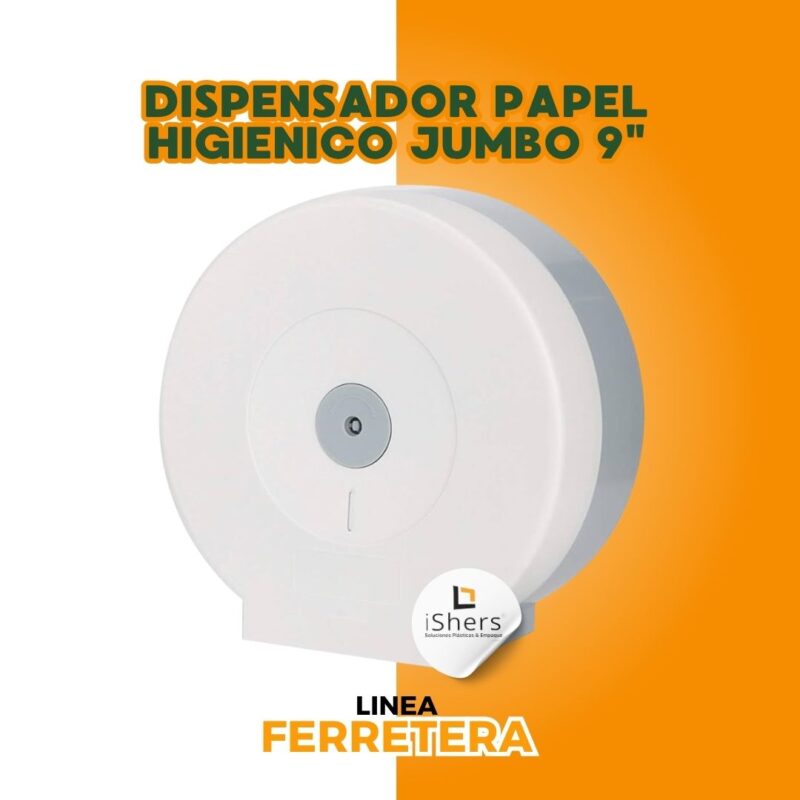 Dispensador de Papel Jumbo 9" Blanco