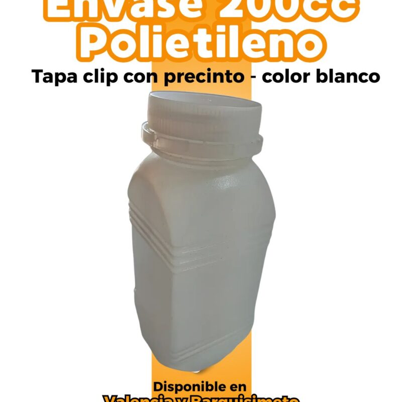 ENVASE DE 200CC POLIETILENO